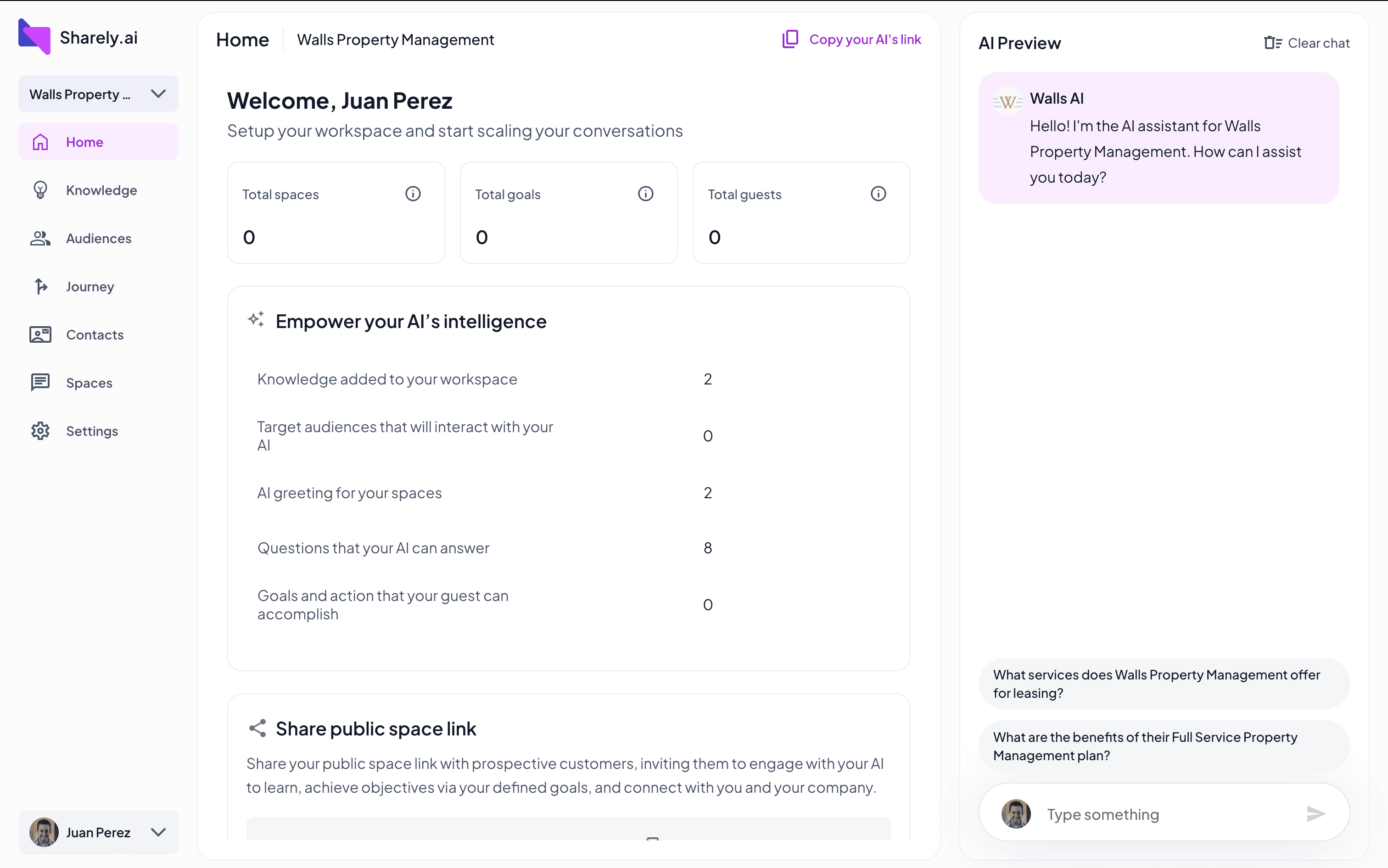 Add knowledge dialog